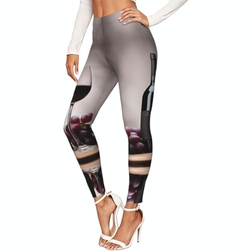 Leggings de senderismo para mujer pantalones diario en color vino tinto cómodo 1