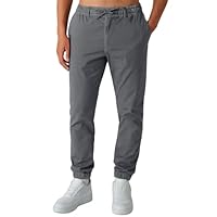Smith & Solo Chino Hose Herren - Chinohose Baumwolle Freizeithose Hosen Arbeitshosen Männer mit Kordelzug Jogginghose Regul Chinos Lang (Anthrazit, L)