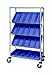 Quantum Storage Systems Wire CART Slant Shelves with 54 Bins