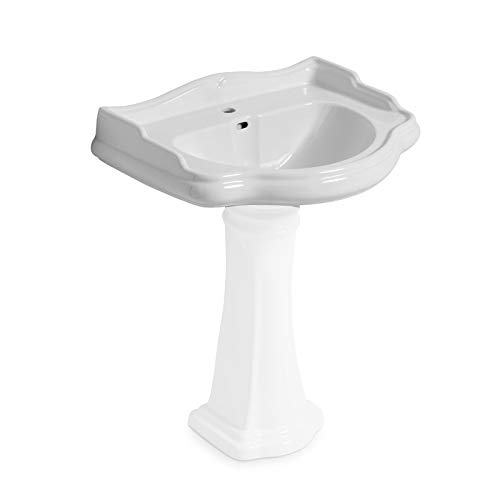 Ondyna Cristina - Lavabo - Lavabo céramique Chambord 55x46,5cm monotrou à suspendre ou sur colonne - Ondyna WCH5547