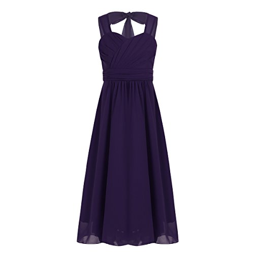 CHICTRY-Big-Girls-Chiffon-Ruched-Bust-Junior-Bridesmaid-Dress-Elegant-Wedding-Prom-Long-Party-Gowns-Purple-12