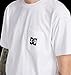 DC Young Men's Casual, White, L