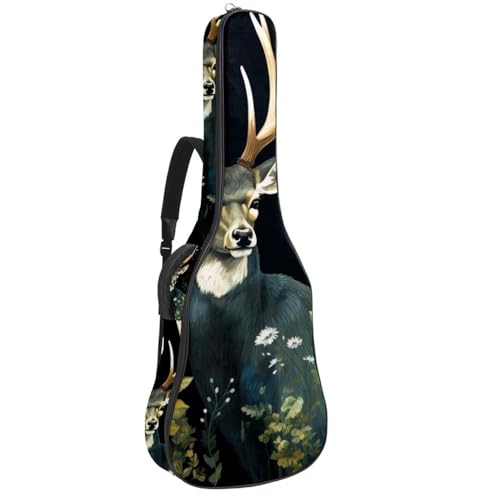 Housse de guitare multicolore motif cerf pour vibrer en musique