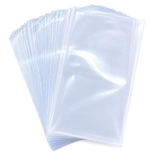 Image of Enenes 300 PCS 4 x 6 Inch Shrink Wrap Bags, Clear Polyolefin Heat Shrink Bags for Soap Bars, Candles, Bath Bombs, Homemade Treats, Gifts and Crafts