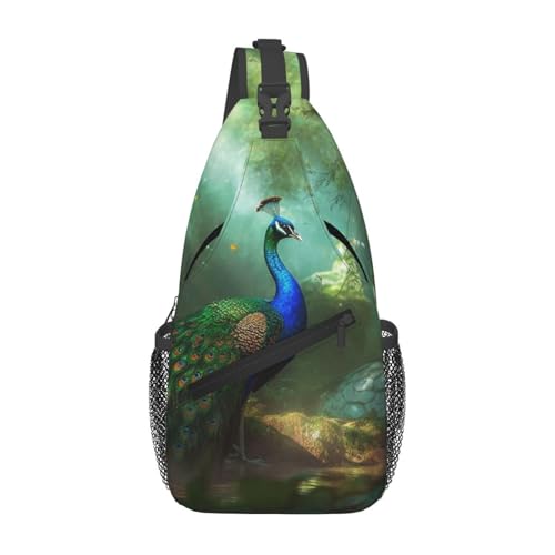 Mochila cruzada tipo sling para senderismo unisex miniatura 2