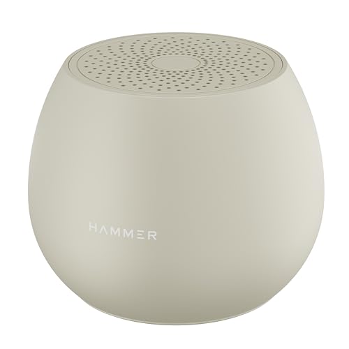 Image of (Refurbished) Hammer Drop 5W Bluetooth Wireless Speaker, Twin Pairing, TWS Function, 1200 mAh Battery, 100H Standby, Type-C Charging, 52mm Driver (Beige)