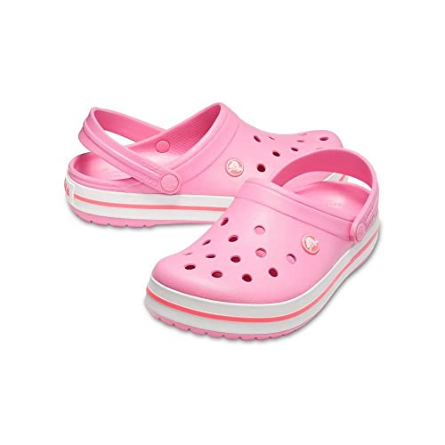 Image of crocs Unisex Adult's Pink Lemonade /White Clogs - M8W10 (11016-62P)