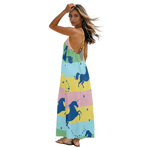 Robe longue sexy pastel Licorns pour sublimer votre silhouette