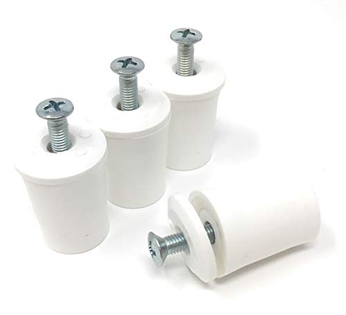 Preisvergleich Produktbild Anschlagstopper Puffer f. Rollladen weiß 30 mm - 2 Paar