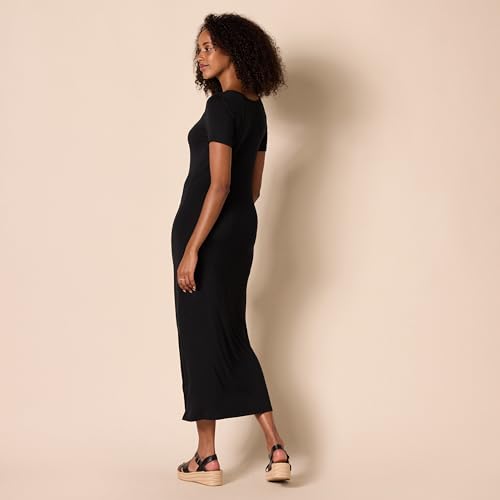 Amazon Essentials Women's Jersey Standard-Fit Short-Sleeve Crewneck Side Slit Maxi Dress (Previously Daily Ritual)3