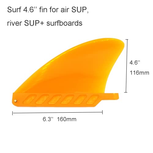 4.6 Soft Surf Fin for Surfboards, SUP and Water SUP