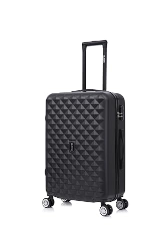 CELIMS - Valise Moyenne Taille | Valise de Voyage Moyenne | Taille Soute 20kg | Bagage 65cm | Serrure Intégré | Noir