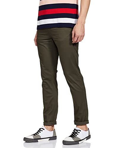 Image of Spykar Men's Slim Trousers