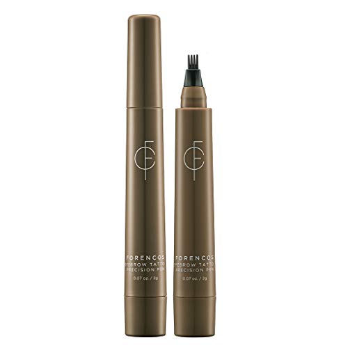 [FORENCOS] Eyebrow Tattoo Precision Pen- Microblading Eyebrow Pencil with a Micro-Fork Tip Applicator Creates Natural Looking Brows,Waterproof Ink Brow Gel Tint, All Day Proof (03 Ash Brown)