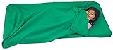 ROLLEE POLLEE Cot Blanket with Elastic Corner Straps for Preschool/Daycare, Super Soft, Fits Standard Size Mats and Cots, 50' x 55' (Green, Single)