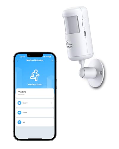 Clouree WiFi Motion Sensor Alarm, Smart PIR Motion Detector Long