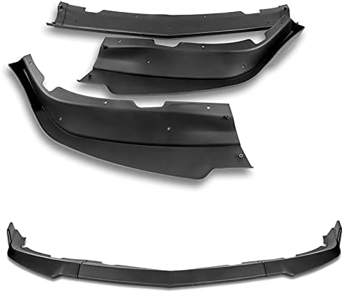 3PCS Front Bumper Body Kit Spoiler Lip Compatible with 2011 2012 2013 2014 Dodge Charger STP-Style, Air-Dam-Chin-Diffuser-Front-Bumper-Splitter (Painted Carbon Fiber Look Style)