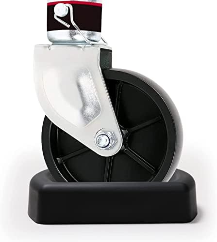 LEORAY Jack Wheel Chock, Reinforced Rubber Jack Caster Wheel Dock for Caravans and Trailers