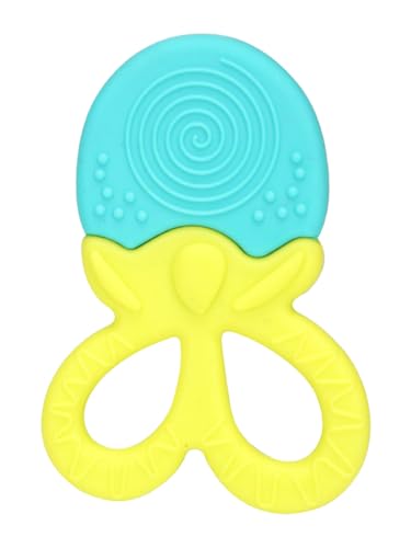 Image of Mee Mee Multi Textured Silicone Teether, Blue
