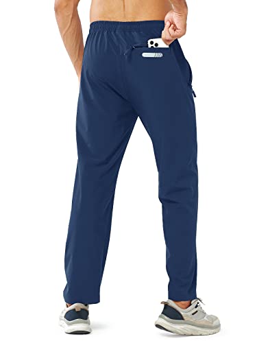 Northyard YDPM007-1-DARKBLUE-L Men'S Athletic Running Joggers Workout Track Tapered Pants Lightweight Quick Dry Sweatpants thumb #2