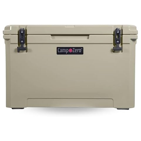 CAMP-ZERO 80L-84.54 Quart Cooler Ice Chest, Perfect for Drinks, Boating, Hunting, Fishing, Camping with 4 Molded-in Cup Holders, Comfort Grip Handles and Thick Walled for Extended Ice Retention Cover