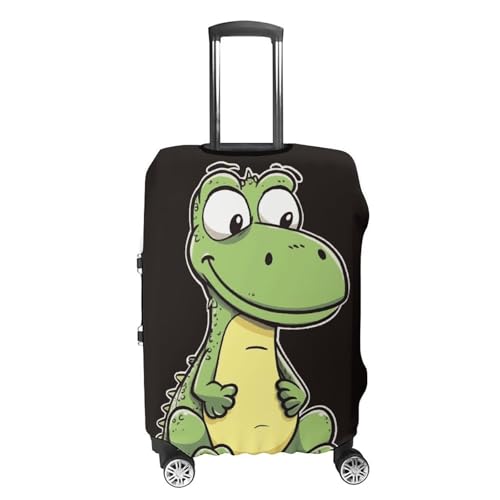 Quiet Cartoon Crocodile Printed Luggage Cover Protector, Fits 18-32 Inch Luggage4