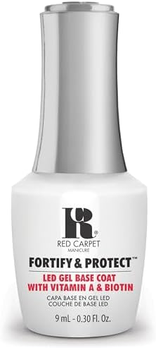 RC Red Carpet Manicure Fortify & Protect LED Gel Base Coat, 9ml
