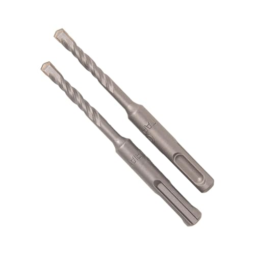 Image of TAPARIA 6 mm Flat Tip SDS Plus Hammer Drill Bit for Concrete Drilling (HDF 6110, 6x50x110 mm, Pack of 2)-Spiral Flute Type-Home, DIY, Professional Brick, Wall, Masonary-Drilling