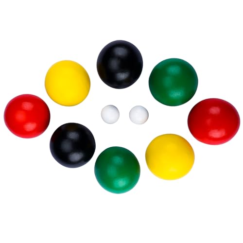 70mm Bocce Ball Set - 8 Bälle & 2 Pallino für Outdoor Spiele,...