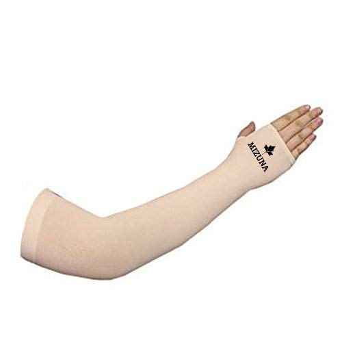 Image of MIZUNA Sun Protection Arm Sleeves Hand gloves For Men & Women,Thumb Holes UPF 50 Arm Cover for Biking,Cricket,Cycling, Golf, Outdoor Sports