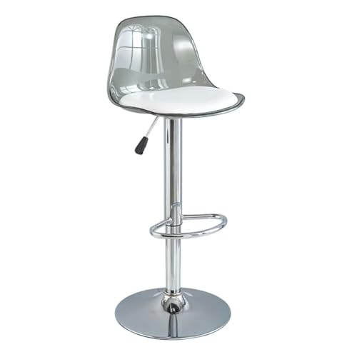 OWUYOKIN バーチェア カウンター椅子 昇降式 ハイチェア バースツール 360度回転 高さ調節可能 背もたれ付き オフィススツール