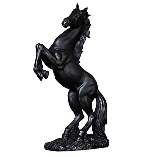 Ornement de Bouddha et cheval vintage en résine pour une décoration premium