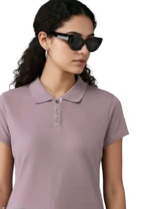 ds divisha Women’s Polo T-Shirt – Premium Cotton Blend Collared Tee, Slim Fit Short Sleeve Casual Top for Everyday Wear, Office, Sports & Urban Style-picture-11