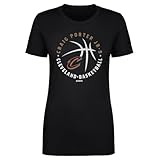 500 LEVEL Craig Porter Jr. Cleveland Cavaliers Shirt for Women - Craig Porter Jr. Cleveland Cavaliers Player Ball WHT (Black, Small)
