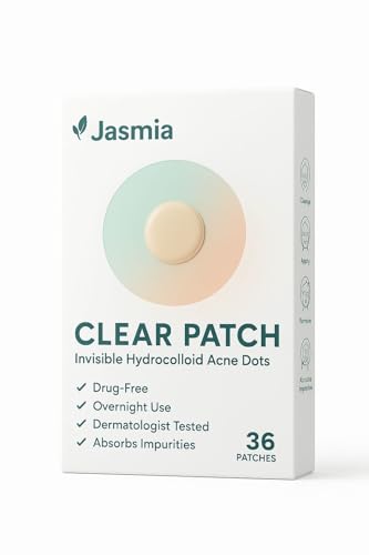 Jasmia Clear Patch Pimple Patches – Invisible Hydrocolloid Spot Dots