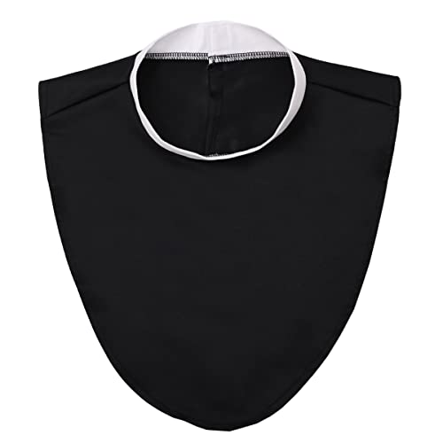 BPURB Clergy Shirt Neck Collar Men Women Priest Collar Costumes Accessory for Pastor