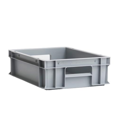 ALUTEC Kunststoffbehälter (11 Liter, 40x30x12 cm, kälte- und hitzebeständig, geschlossen, platzsparend, stapelbar, lebensmittelecht, Aufbewahrungsbox) 75038