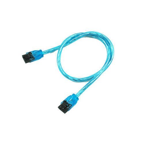 Cable SATA III Premium 6" Azul UV recto a recto