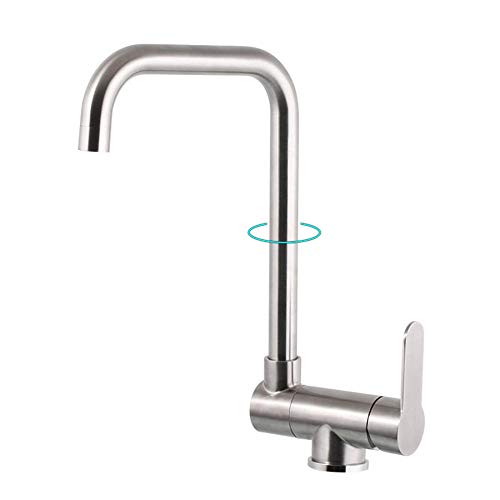 Robinet cuisine rotation pliable monotrou pour évier compact - 2