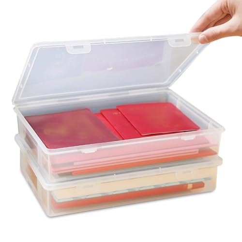 Uso versatile: questi contenitori multiuso sono ideali per molteplici esigenze di conservazione a casa, in ufficio o a scuola. Che si tratti di riordinare cartelle o conservare foto, documenti A4 e manufatti, questi organizer sono facili da usare, spaziosi e protettivi.