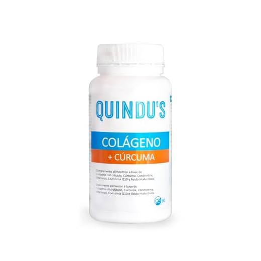QUINDU'S - Colágeno Hidrolizado con Cúrcuma y Ácido Hialurónico para Articulaciones/Huesos | 90 Comprimidos | Complementos Alimenticios Saludables | Colágeno Hidrolizado Puro | con Vitamina A, C y Q10