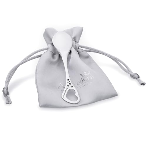 Cuillère en argent sterling cœur de 7,7 cm, le cadeau de naissance idéal - 5