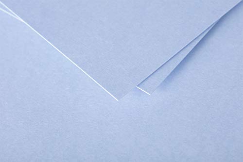 Clairefontaine 22339C Packung mit 25 Doppelkarten Pollen, 210g, in Format C6, 110 x 155mm, lavendelblau