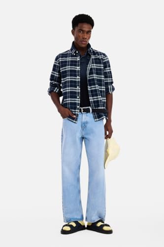 Image of SNITCH Men Casual Shirt | Regular Fit Full Sleeve Button-Down Collar Buffalo Check Pattern | Premium Cotton Blend & Breathable Fabric Outings