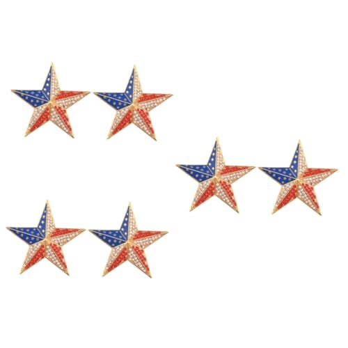 Broche créative drapeau américain épinglette anti-chute pour veste de costume