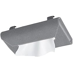 Dispensador De Servilletas Automatico Soporte para coche, soporte para toallitas coche, caja doble clip para cuero artificial impermeable, resistente al desgaste, hebilla magnétialeación Maodom