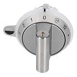 LUTH Premium Profi Parts Manopola compatibile con GAGGENAU 00646346 per piano cottura a induzione manopola di comando argento compatibile con VI421110 VI421610 sostituisce 00607243