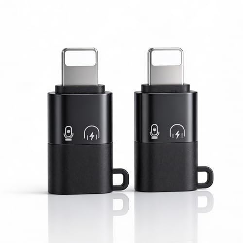 CharLok USB C Adapter for Lightning Port Devices for DJI Mic Mini, Fast Charging, for iPhone 8-14,Smartphone/PC/Mac ConnectorWireless Microphone Receiver Audio Accessories (2Pack)