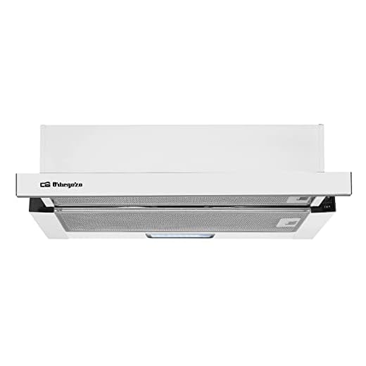 Orbegozo TL 07160 BL – Campana extractora, 60 cm, 1 bombilla 2.5W LED, extracción 308.2 m3/h, 2 niveles de potencia, 65 W