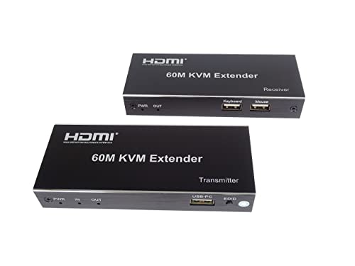 Extensor HDMI KVM que soluciona la pérdida de señal de vídeo a larga distancia con USB 3
